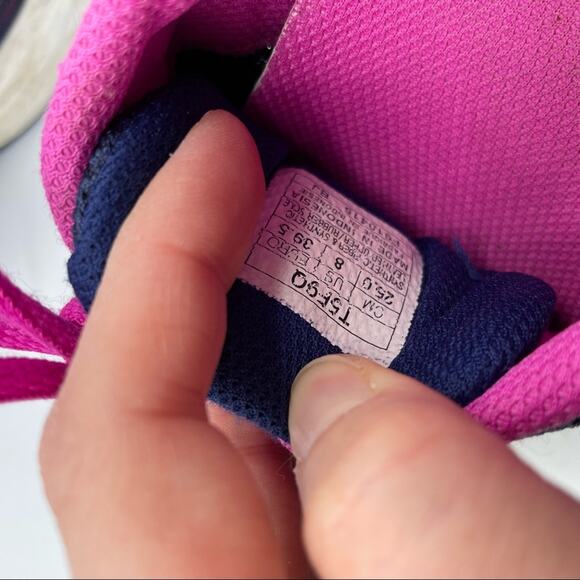 ASICS Gel Contend 3 Blue & Pink Running Shoes Sneakers Womens 8 Bright Colorful - Picture 9 of 9